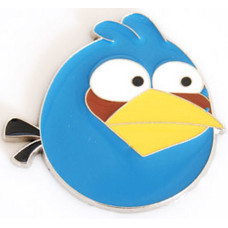 Наклейка металлическая 3D "Птица синяя" Angry Birds
