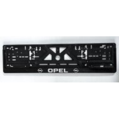 Рамка номерного знака SILVER "OPEL" рельефная