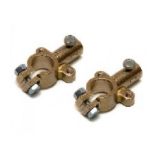 Клемма АКБ латунь "евро" с ушками универс.  (200гр.) к-т