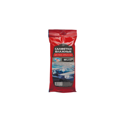 Салфетки влажные AUTOVIRAZH для стекол (30шт)
