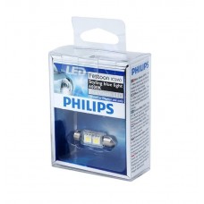 Светодиодная лампа "Phillips" салонн. C5W 35мм 2 SMD BLUE VISION LED 6000K
