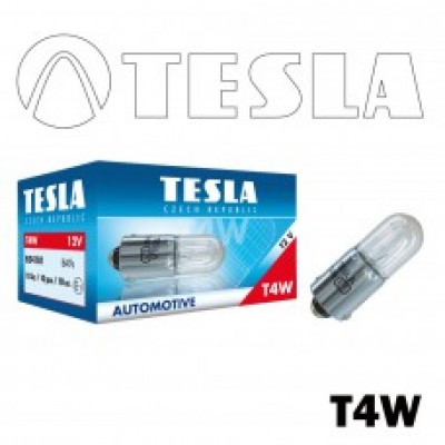 Лампа "TESLA" T4W BA9s 12V