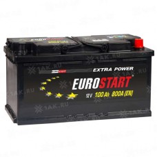 АКБ EUROSTART Extra Power 100 Ah R+ (353x175x190) 800А