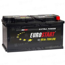 АКБ EUROSTART Extra Power 90 Ah R+ (353x175x190) 700А