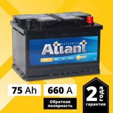 АКБ ATLANT Black 75 Ah R+ (278x175x190) 680А