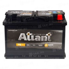 АКБ ATLANT Black 75 Ah R+ (278x175x190) 660А