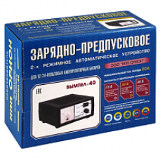 Устройство зарядное  Вымпел-40 (автомат, 1,8-20А, 12/24В стрелоч. амперметр)
