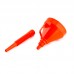 Воронка с сеткой цветная разборная 140мм ГОФРА - оранжевая TOP AUTO