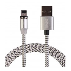 Кабель-переходник USB-Lightning (CBM980-U8-10S) магнитный серебряный1,0м