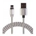 Кабель-переходник USB-Lightning (CBM980-U8-10S) магнитный серебряный1,0м