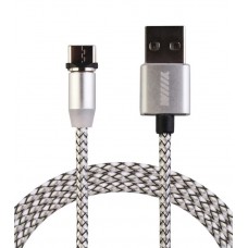 Кабель-переходник USB-Type-C (CBM980-UTC-10S) магнитный серебряный 1,0м
