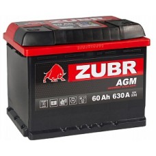 АКБ ZUBR Ultra 60 Ah R+ (242x175x190) 630A